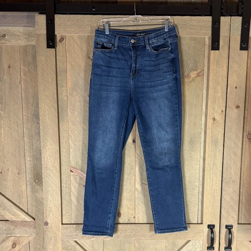 Judy Blue high rise Cool Denim boyfriend denim jeans Size 9 / 29 - Picture 4 of 15